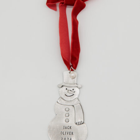 Holly Jolly Snowman Ornament