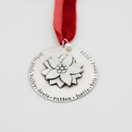 Holiday Poinsettia Family Ornament