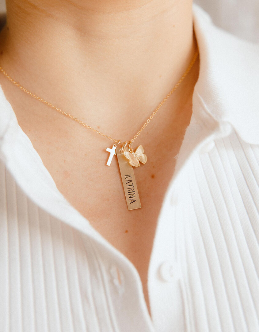 Gold-Filled Cross Charm For Bracelets & Necklaces | Charms For Her