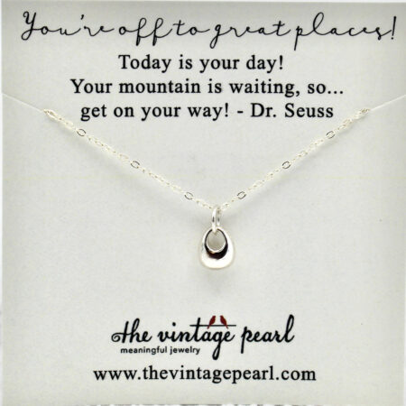You're Off to Great Places Silver Necklace