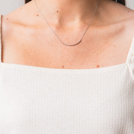 You're The Mom Silver Bar Necklace