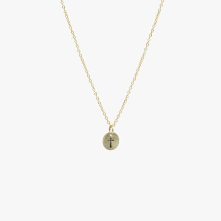Dainty Cross Necklace Golden