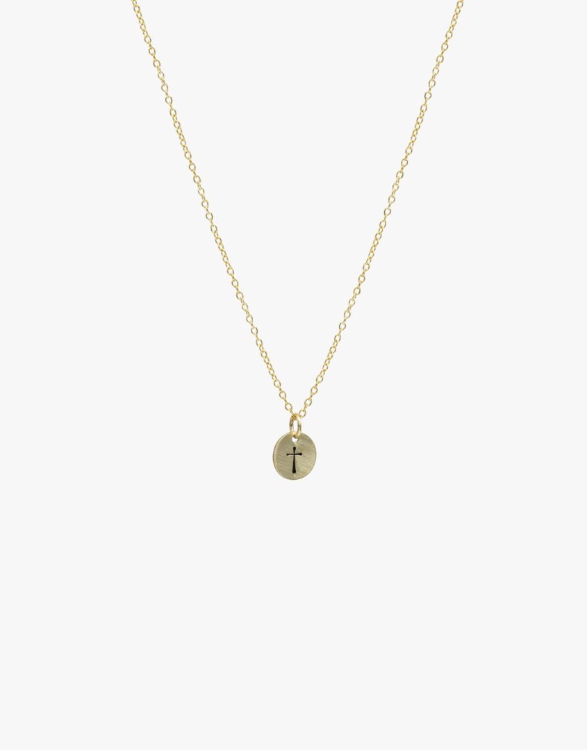 gold dainty cross