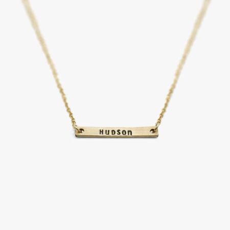 Dainty Name Bar Necklace