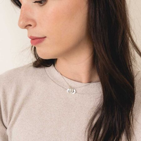 925 Sterling Silver Double Heart Charm For Bracelets & Necklaces