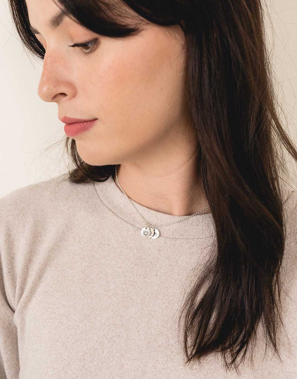 925 Sterling Silver Double Heart Charm For Bracelets & Necklaces