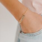 Engraved Girls Rectangle Name Bracelet