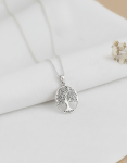Family Tree Silver Charm Necklace – Image 1