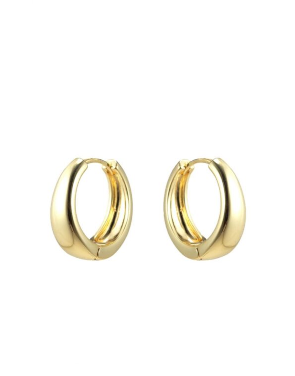 GOLD-THICK-HUGGIE-HOOP-EARRINGS