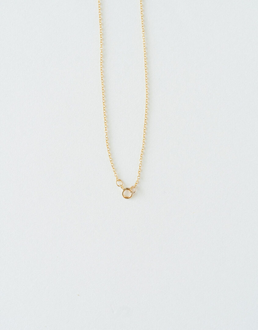 Gold Dainty Pearl Drop Necklace