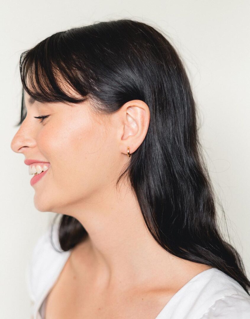Gold Essential Hughie | Dainty Earrings