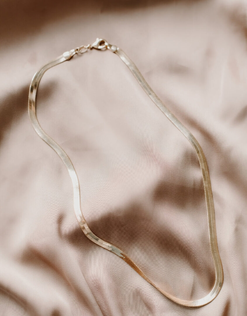 Image of Gold-Filled Herringbone Necklace
