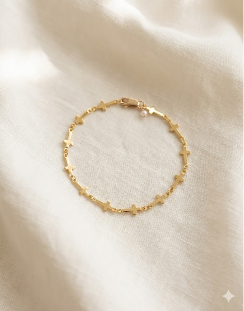 His Purpose Cross Bracelet – Image 1