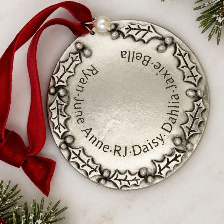 Holly Days Family Ornament