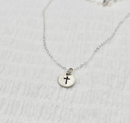 Dainty Cross Necklace Sterling Silver
