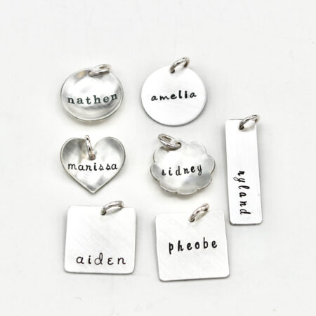 Medium Name Charm 3/4"