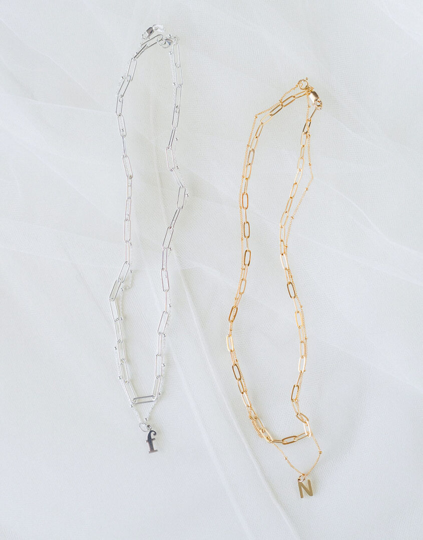 Sunny Layering Necklace Set | Initial Charm Jewelry