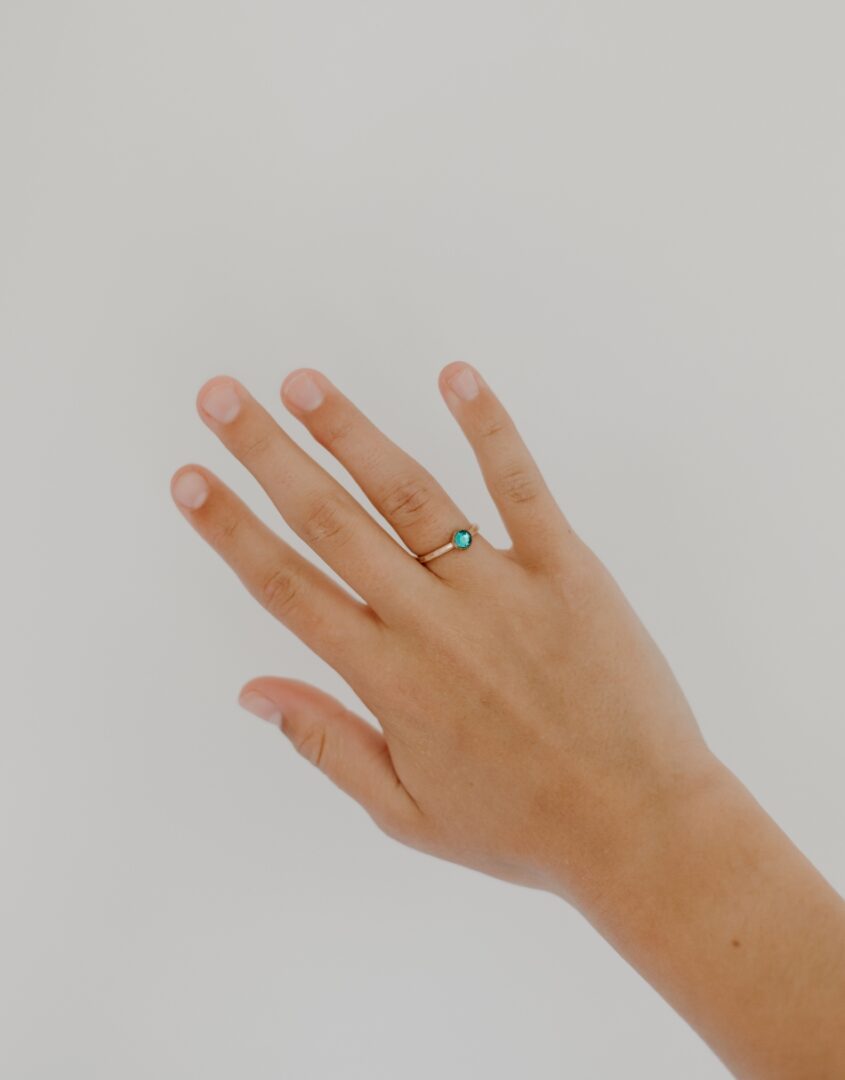 Stacking Birthstone rings for little girls