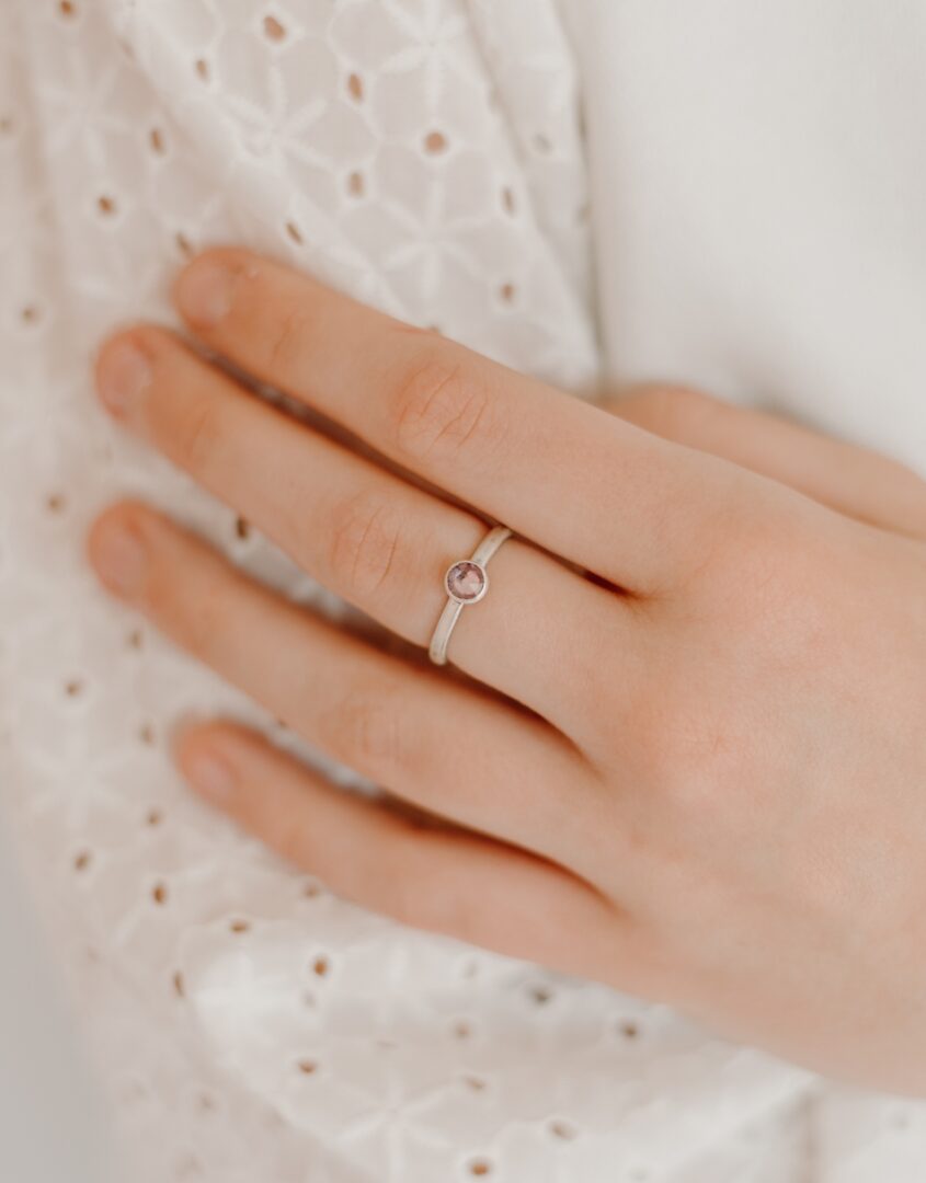 Stacking Birthstone rings for little girls