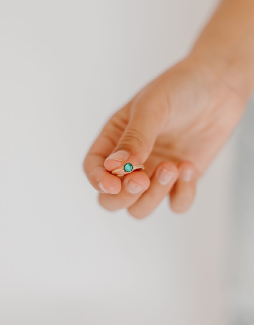 Stacking Birthstone rings for little girls