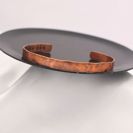 Men's Copper Message Cuff