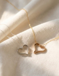 Mini Message Heart Necklace – Image 1
