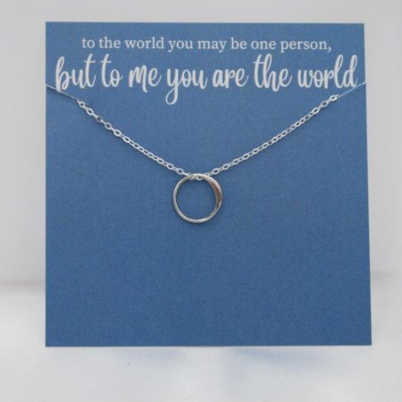 To Me You are The World Necklace