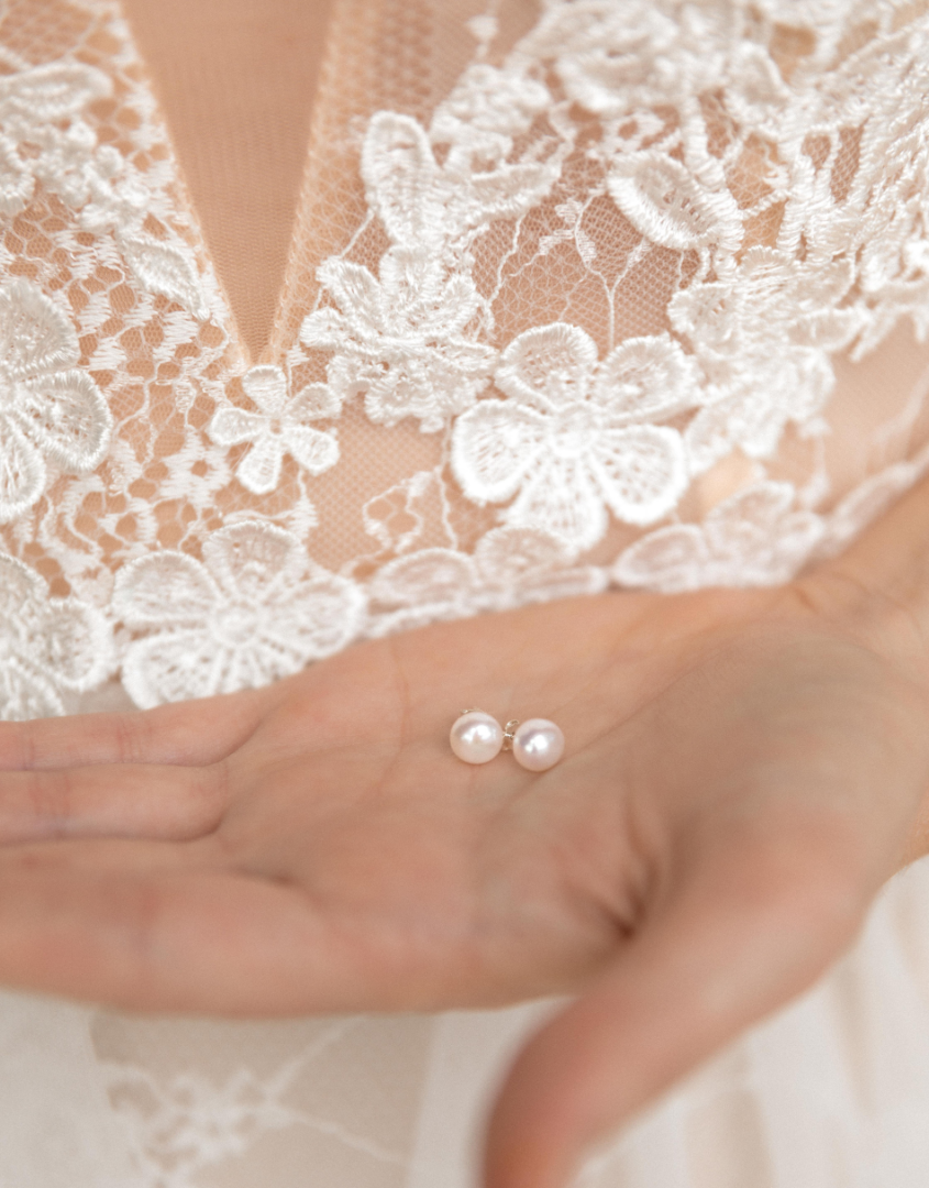 Pearl Stud Earring For Brides