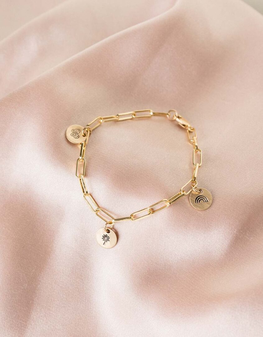 14k Gold Filled Rainbow Charm For Bracelets & Necklaces | Perfect Gift For Girls