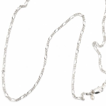 Dainty Sterling Silver Figaro Chain