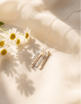 Skinny Rectangle Charm Necklace – Image 1