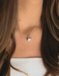 Silver Puffy Heart Necklace