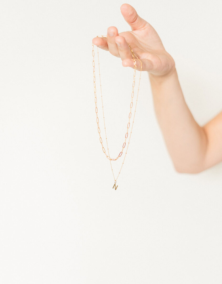 Sunny Layering Necklace Set | Initial Charm Jewelry