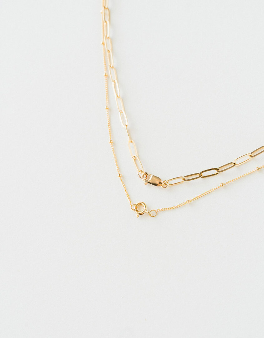 Sunny Layering Necklace Set Clasp | Initial Charm Jewelry