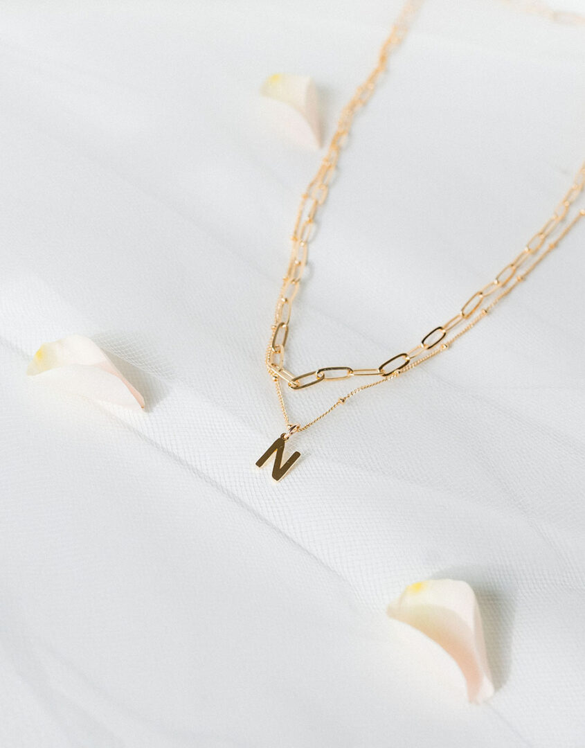 Sunny Layering Necklace Set | Initial Charm Jewelry