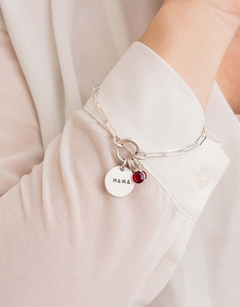 Silver-Family-Paperclip-Birthstone-Bracelet-image8