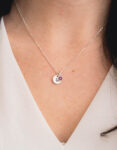 Dainty-Silver-Initial-&-Birthstone-Necklace-image1