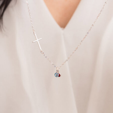 Faith and Family Birthstone Necklace