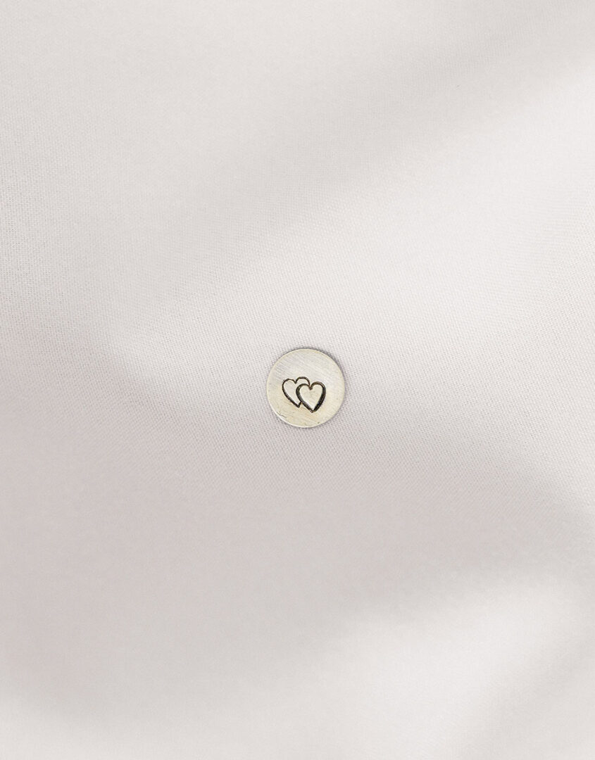 .925 Sterling Silver Double Heart Charm For Bracelets & Necklaces | Charms For Her