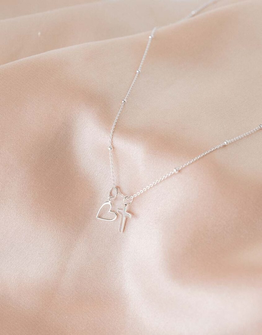 Sterling Silver Open Heart Charm For Bracelets & Necklaces | Charms For Her