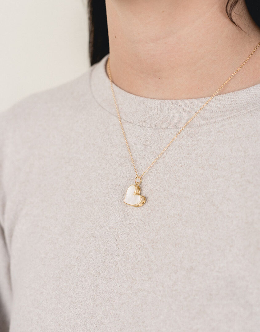 Gold-Filled Pearl Heart Locket Charm For Bracelets & Necklaces | Charms For Her