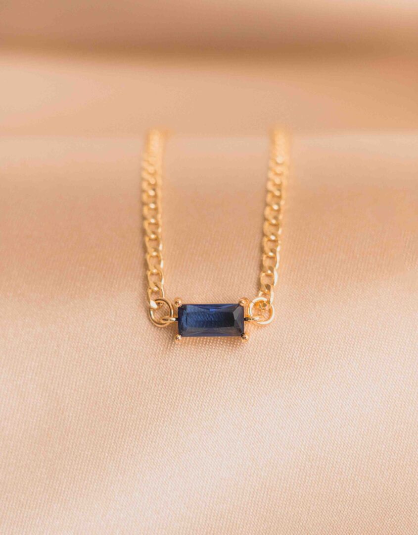 Golden Birthstone Baguette Bracelet | Perfect Gift For Women