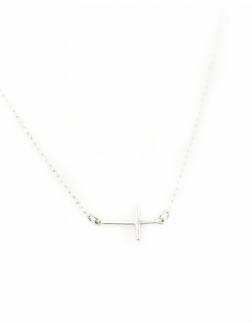 Carried By The Cross Sterling Necklace
