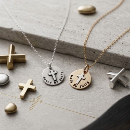 Walk by Faith Custom Cross Necklace