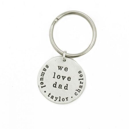 Personalized Dad's Chunky Keychain