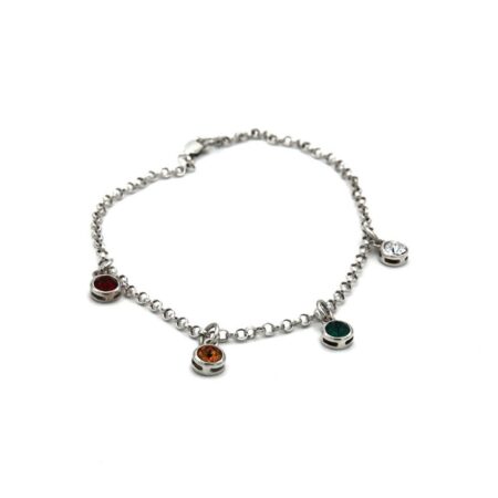 Dainty Drop Birthstone Bracelet
