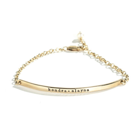 Dainty Name Bar Bracelet