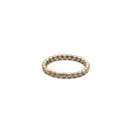 Golden Beaded Ring