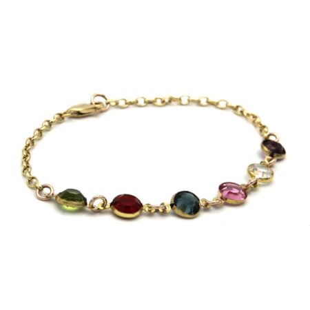 Gold Connected Birthstone Bracelet