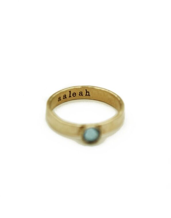 Custom Birthstone Ring – Gold